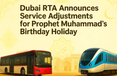 Dubai RTA Announces Service Adjustments for Prophet Muhammad’s Birthday Holiday