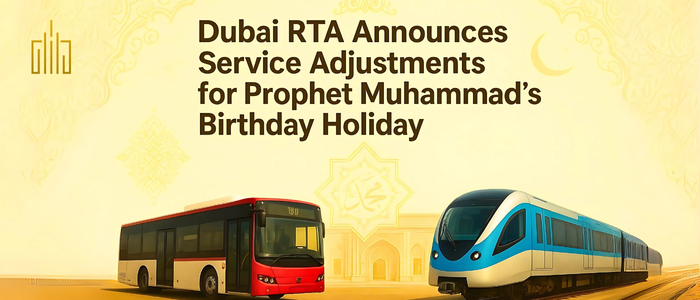 Dubai RTA Announces Service Adjustments for Prophet Muhammad’s Birthday Holiday
